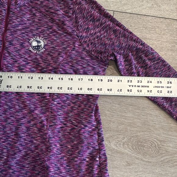 Zero Restriction 1/4 Zip Golf Sweater Womens XL Purple Lightweight Pebble Beach - Picture 6 of 9